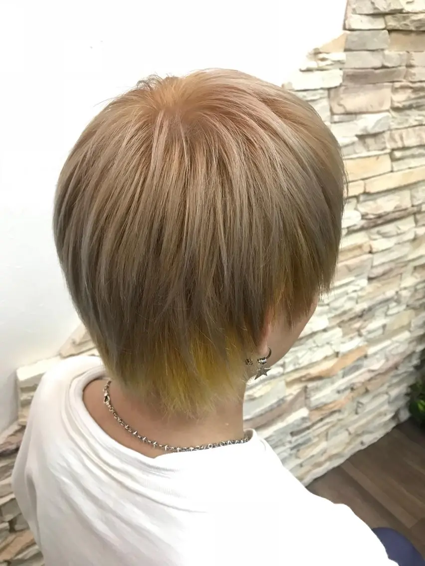 ショート カラー メンズ a aのヘアスタイル