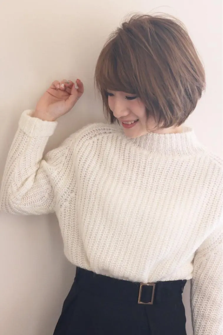 ショート ショートボブ ボブ ショートヘア ショート/ボブ/ 白髪染め/メンズ葛西のヘアスタイル