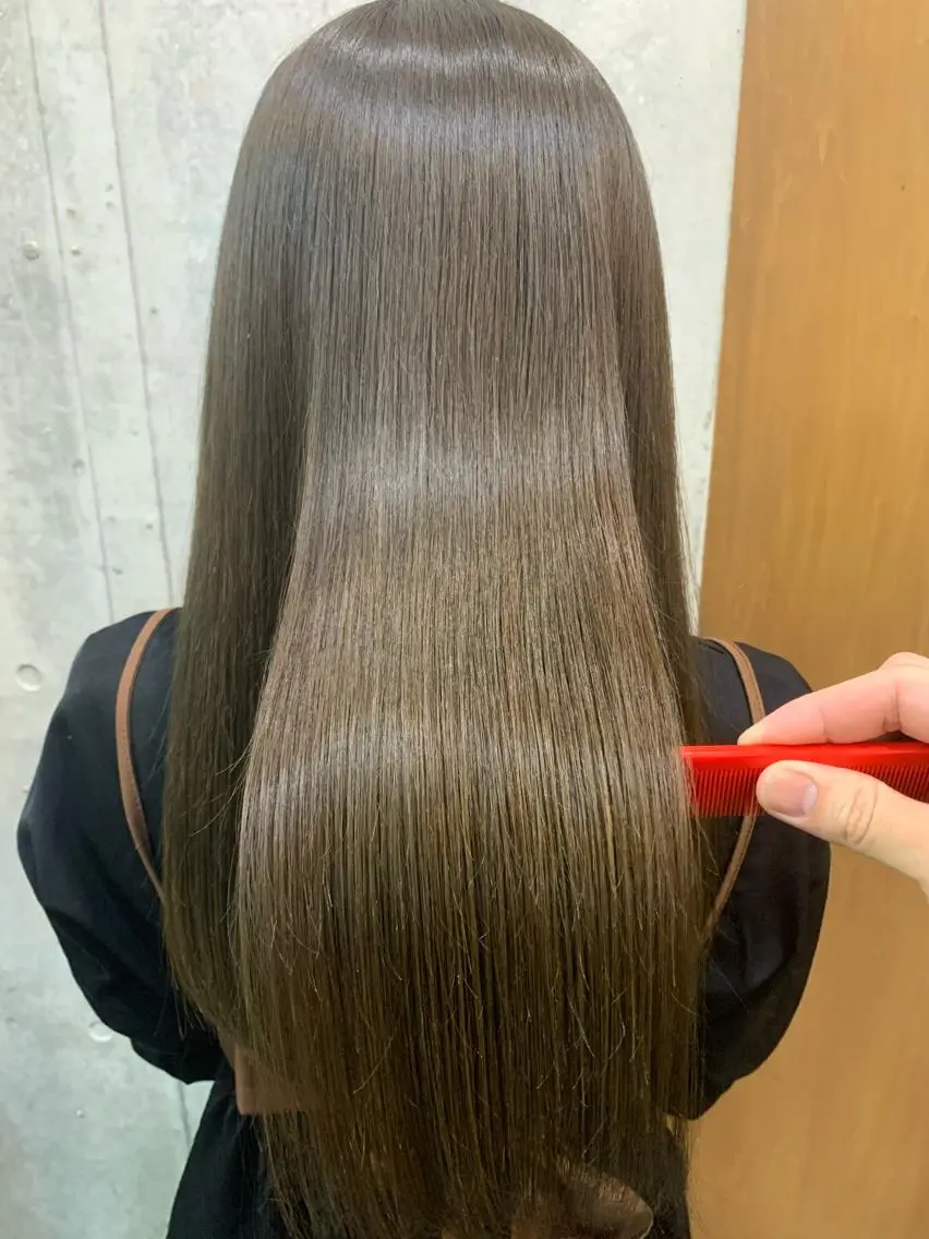 ロング カラー 髪質改善 トリートメント プルエクステで憧れの ロングヘアに✨蛇石のヘアスタイル