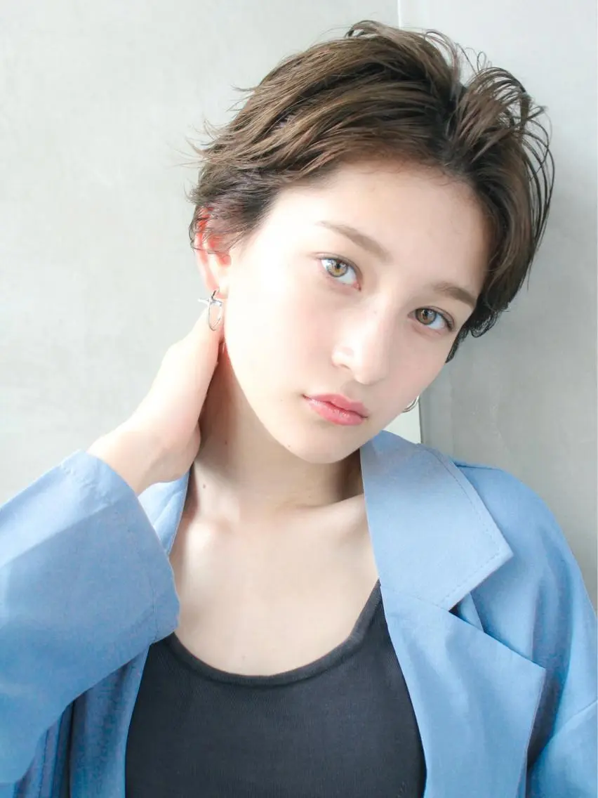 ショート カラー カット ヘアカラー トリートメント 🉐レイヤー/塩見 弘樹🉐渋谷のヘアスタイル