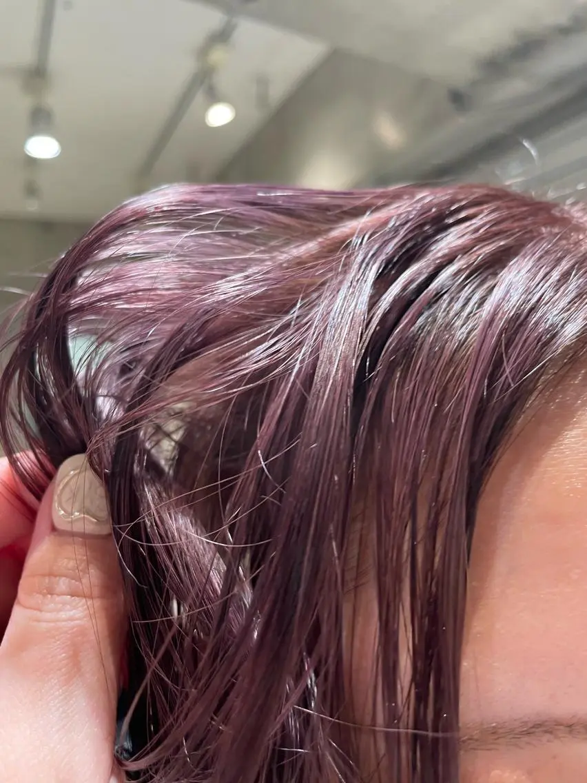カラー ブリーチ ピンクカラー ヘアカラー トリートメント ミルクティーベージュ ブリーチ🖤サヤカのヘアスタイル