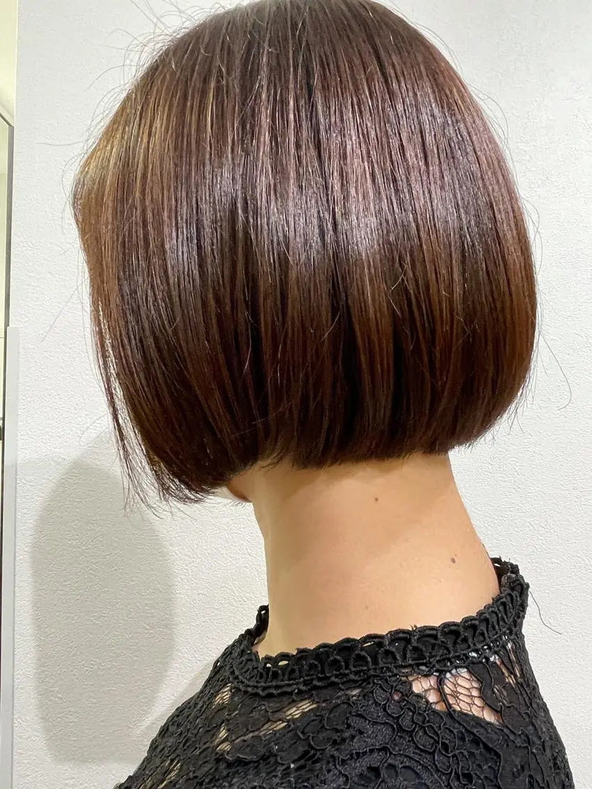 ミディアム ヘアカラー 店長福島成美/髪質 改善縮毛矯正/カラーのヘアスタイル