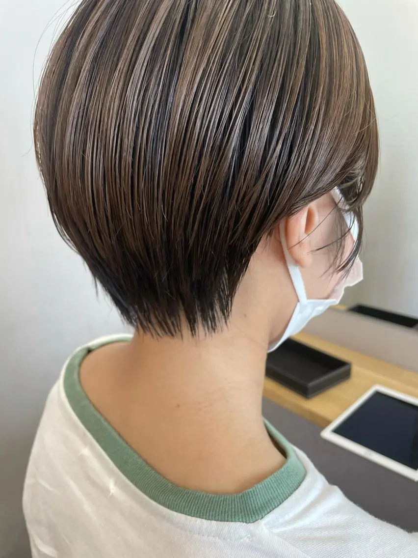 ショート カット ヘアカラー トリートメント 関 京磨のヘアスタイル