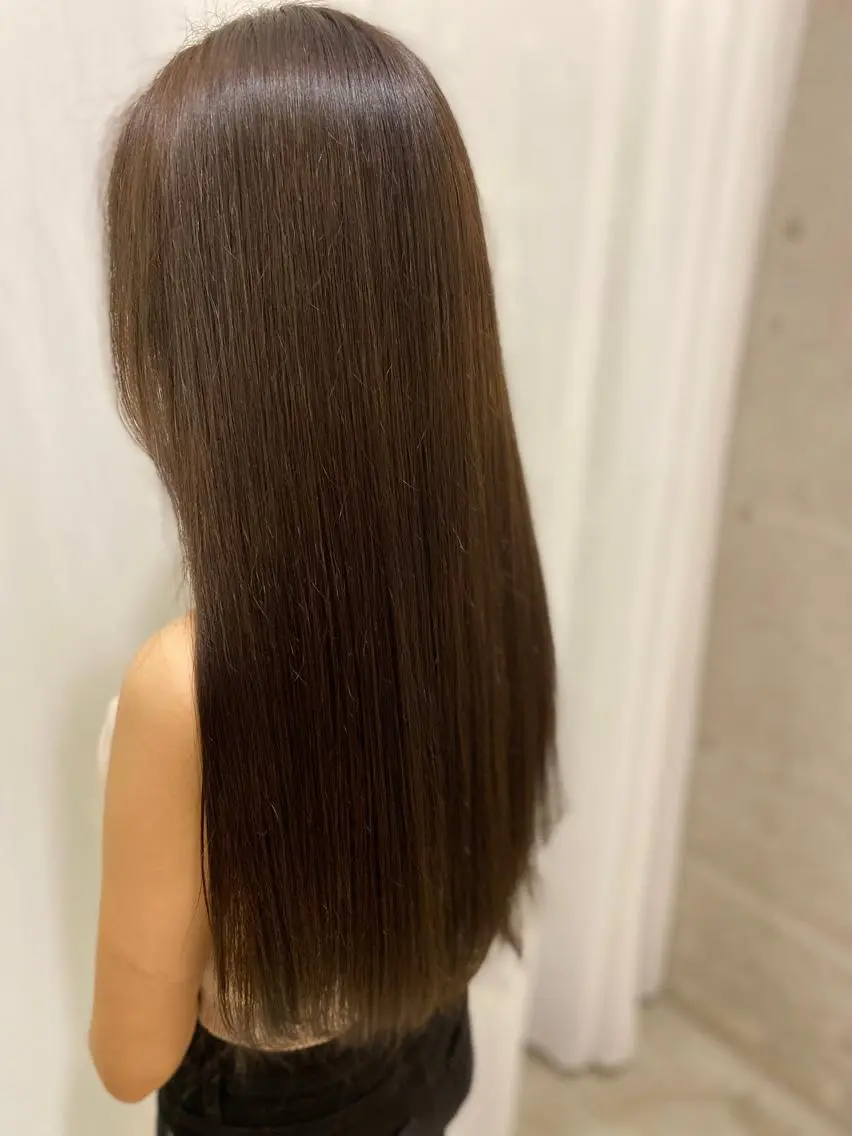 セミロング カラー トリートメント カット ヘアカラー トリートメント 田中 アキオのヘアスタイル