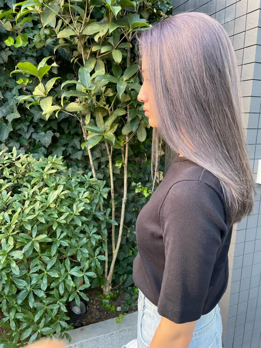 セミロング パープルカラー LA.MIU★ 八王子店Mayuのヘアスタイル