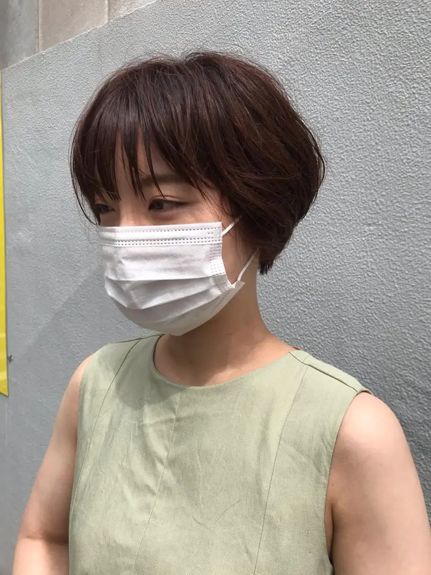 ショート ショートヘア カット ヘアカラー ヘッドスパ ayane⭐️ボブ・ ショート・パーマのヘアスタイル