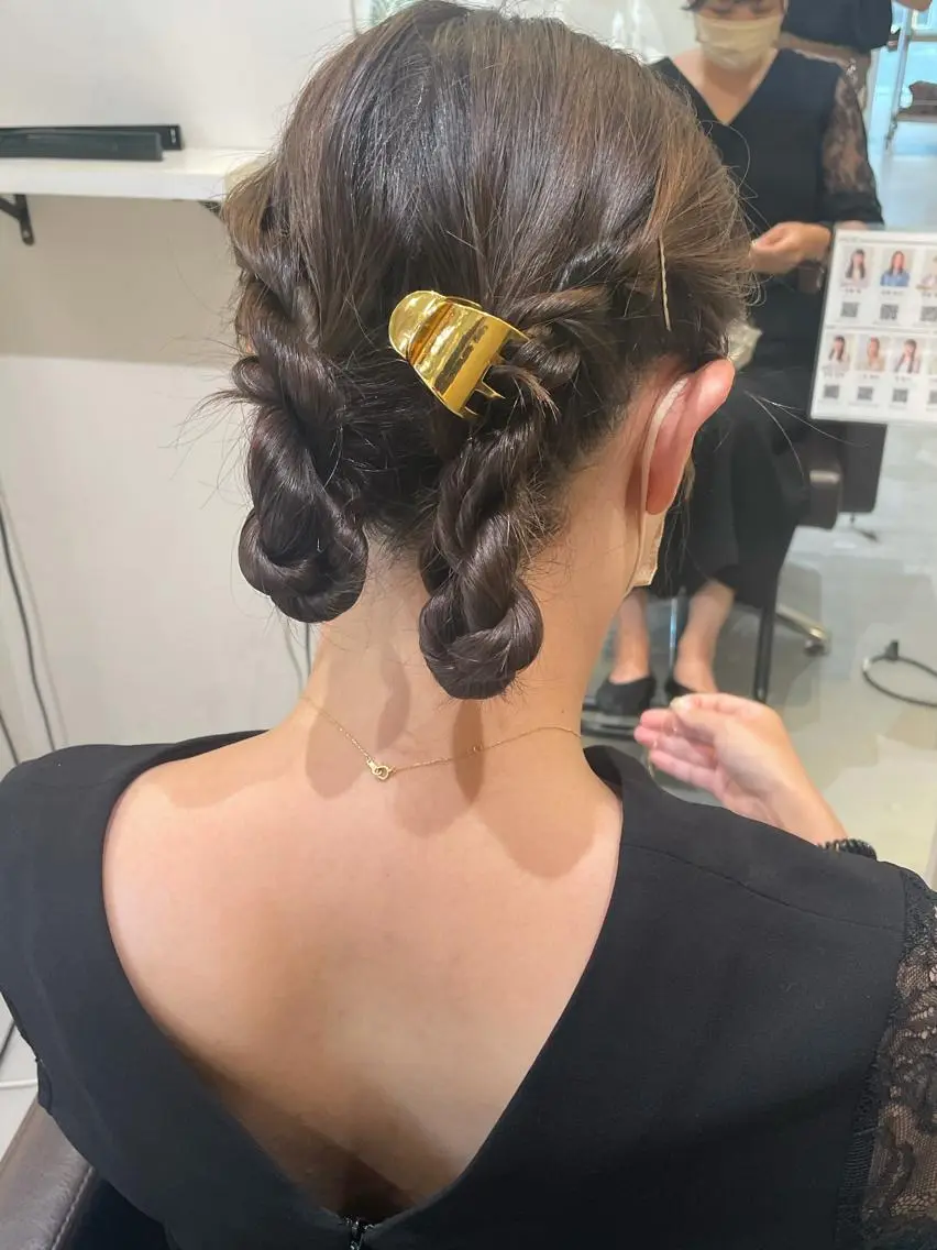 ヘアアレンジ ヘアセット 齊藤 桃子のヘアスタイル