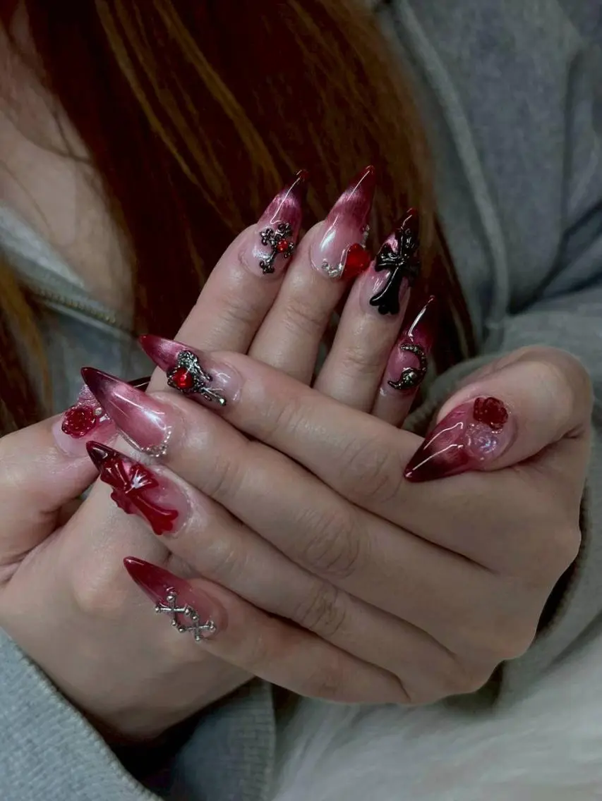 ネイル ジェルネイル マグネットネイル 持ち込み オフィスネイル パラジェル ハンドネイル Mihana Nails.*♡のネイルデザイン