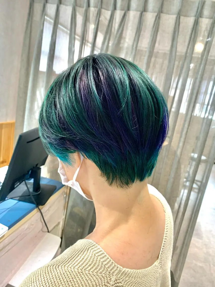 ショート カラー 髪質改善*韓国ヘア* レイヤー*IBUKIのヘアスタイル
