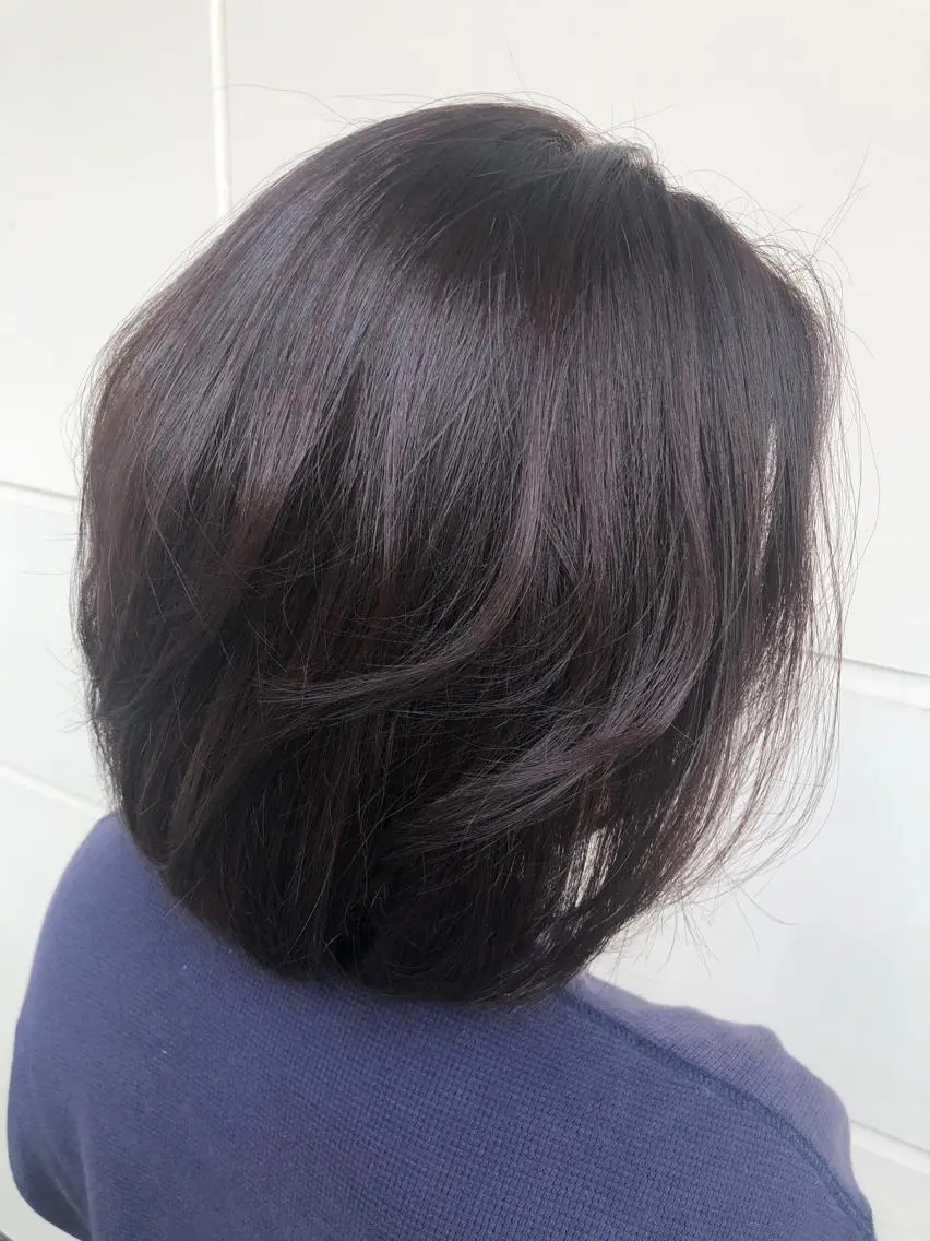 ミディアム カラー ベージュカラー ブリーチ 透明感カラー ブリーチなしカラー ピンクカラー こやま りほのヘアスタイル