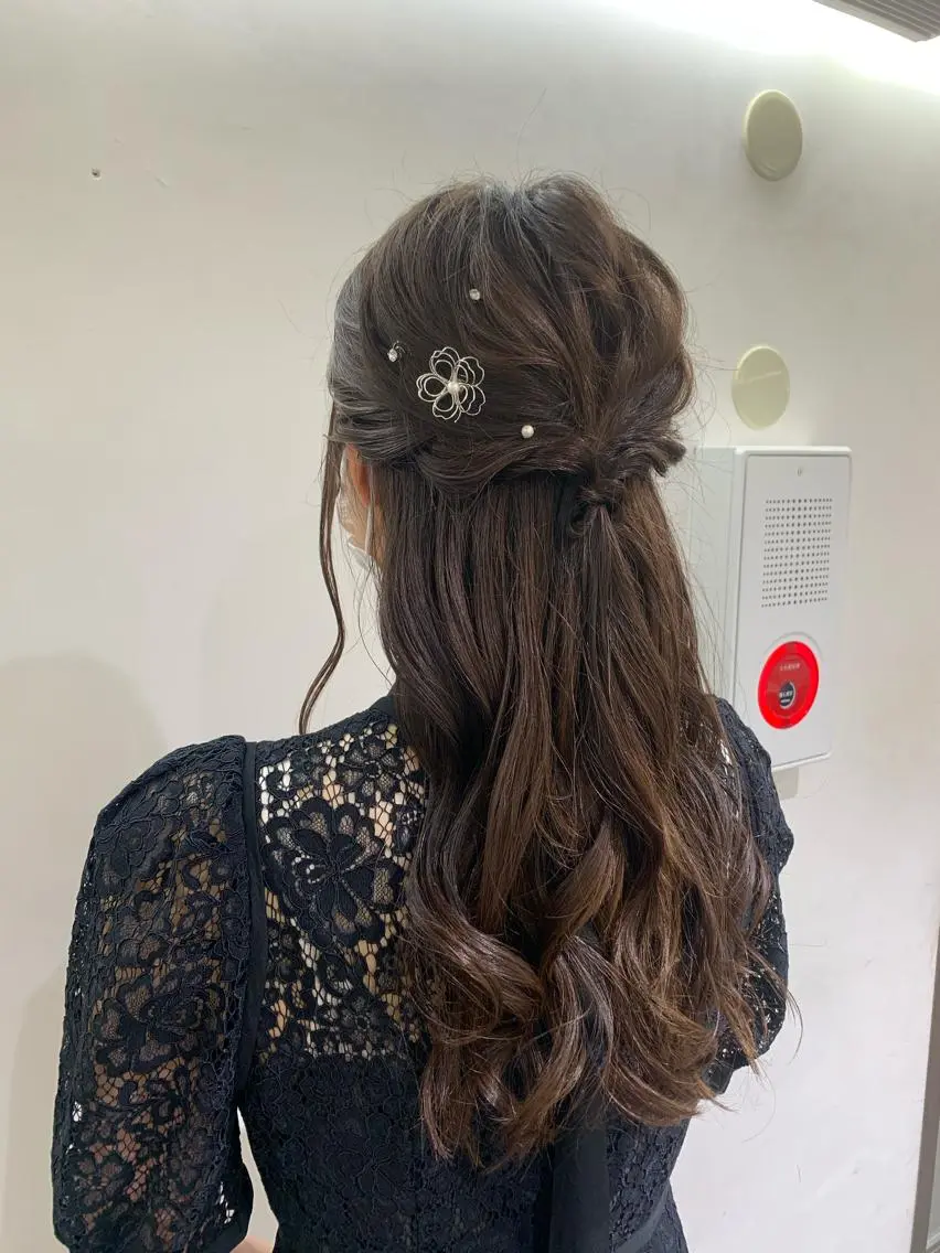 ヘアアレンジ デジタルパーマ🫧 韓国風ヘア🫧サクラのヘアスタイル