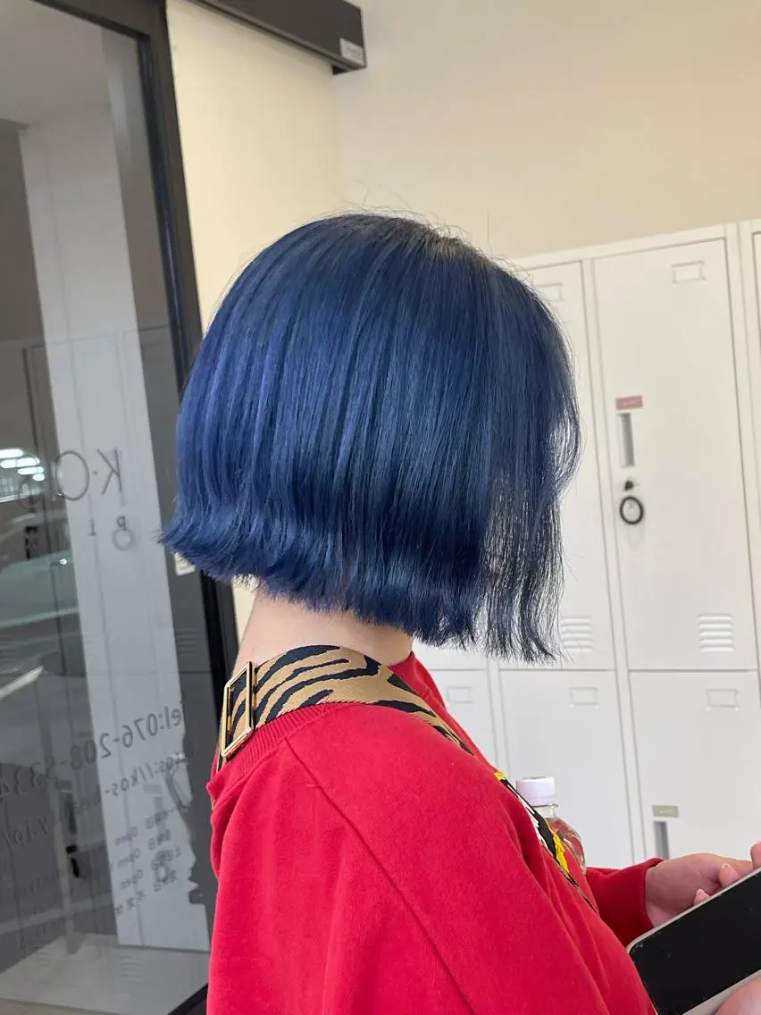 ショート カラー ワンレンボブ ボブ Hirose Ryoのヘアスタイル