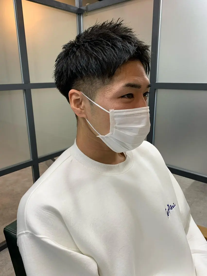 ショート メンズ カット 【S.BROOM】 店長　西川徹のヘアスタイル