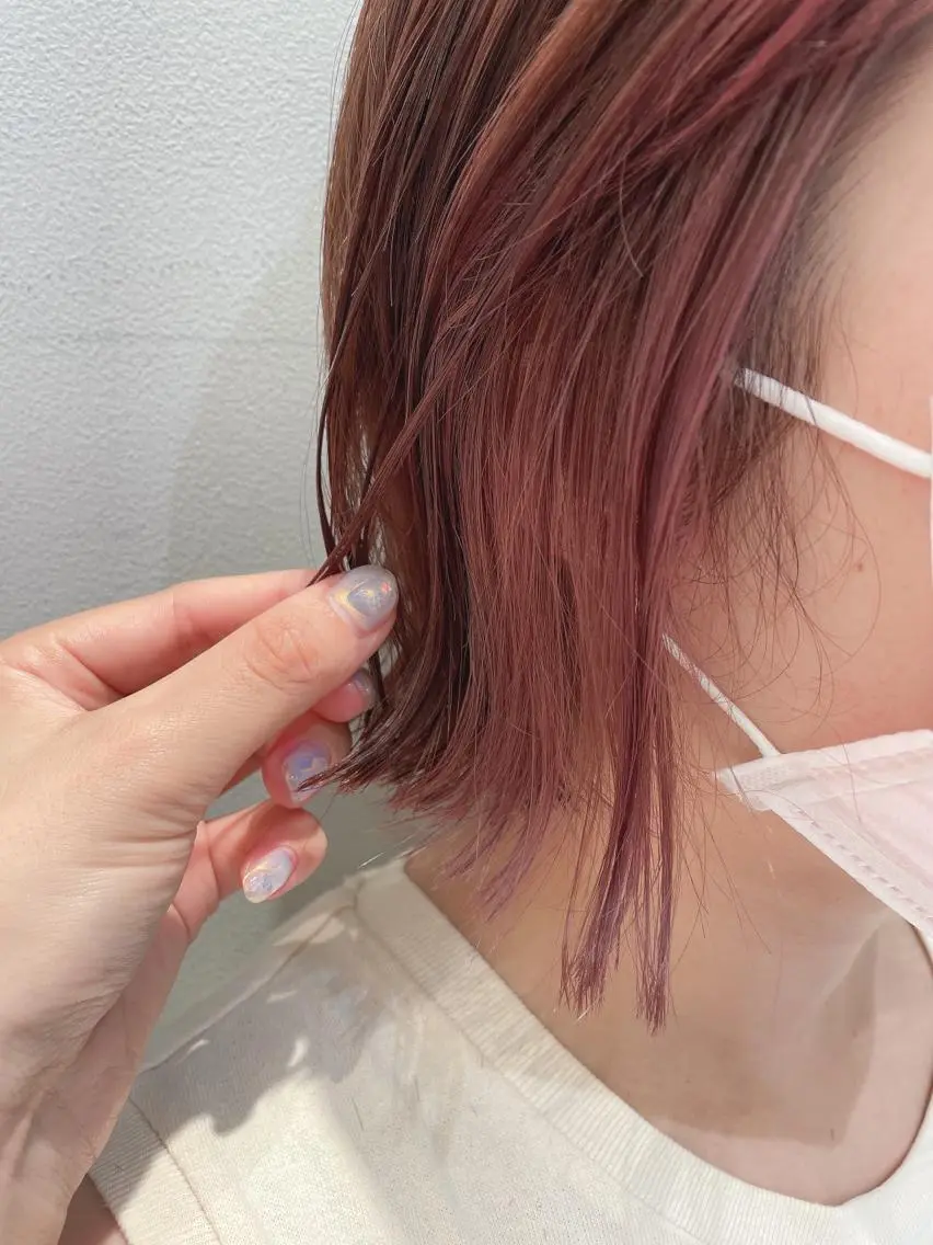 ミディアム カラー インナーカラー カット ヘアカラー トリートメント 🦖鶴岡 香純🦖のヘアスタイル