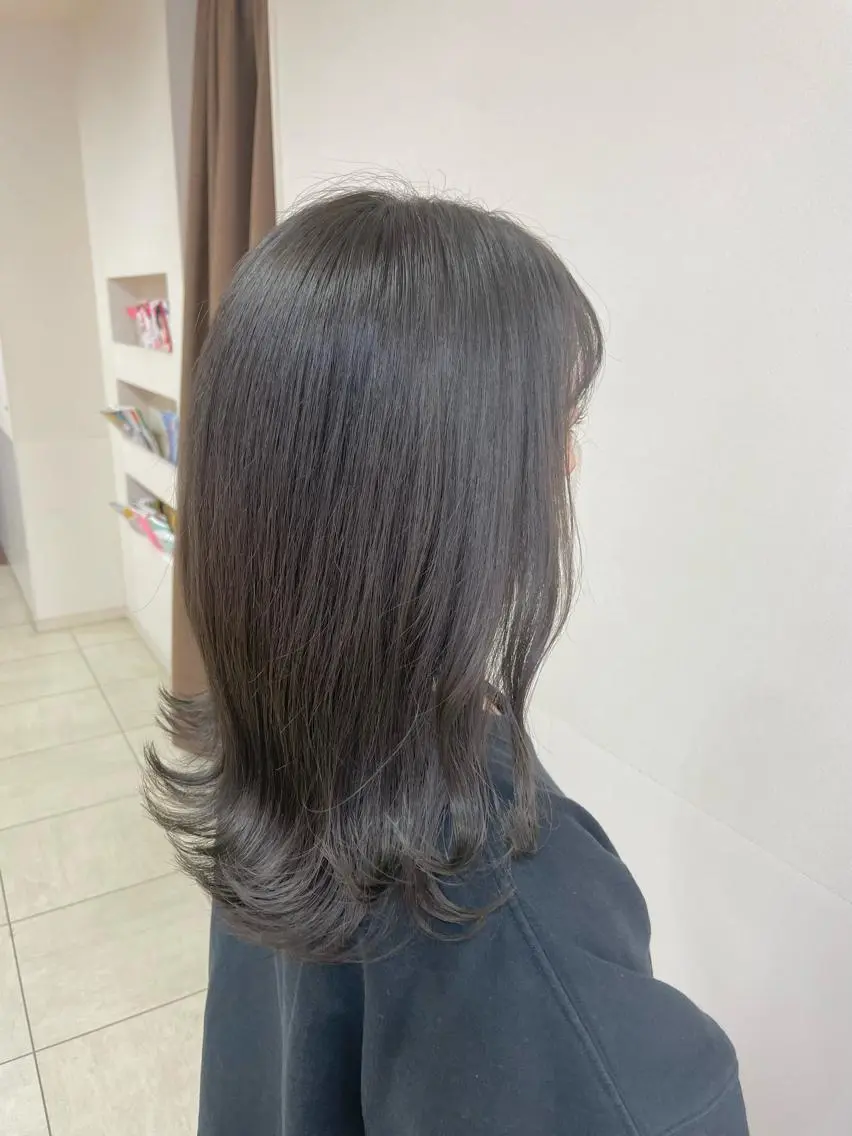 セミロング カラー ヘアアレンジ カット ヘアカラー トリートメント 【Sweep】おじま のぞみのヘアスタイル
