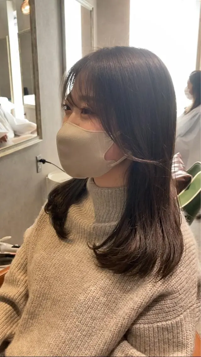 セミロング カラー ✨髪質改善✨ 河合一樹のヘアスタイル