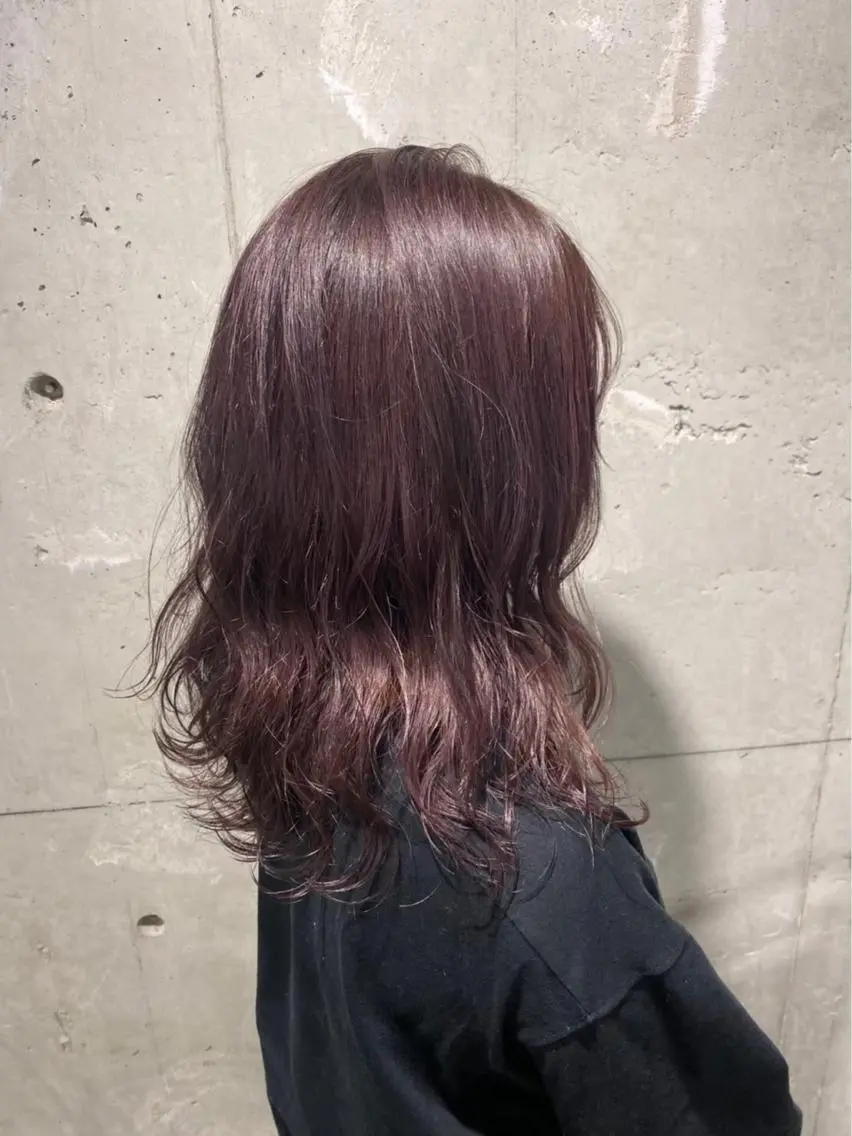 セミロング カラー ヘアアレンジ ラベンダーカラー ラベンダーピンク ピンクカラー ピンクパープル パープルカラー 🐩推し活🐩 FUTABA🍒のヘアスタイル