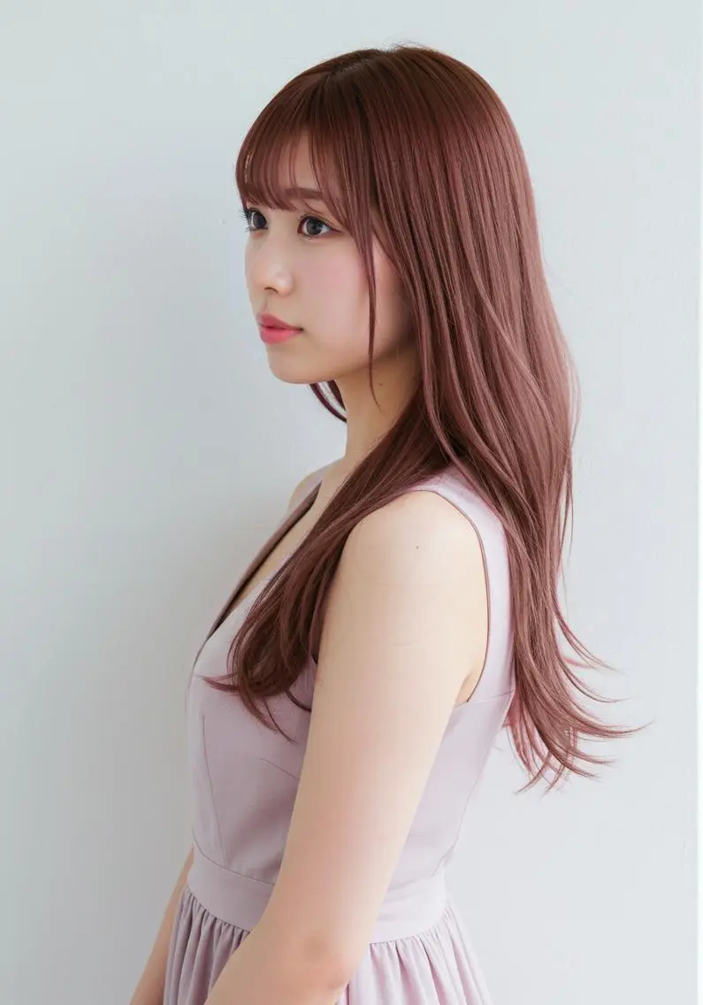 セミロング カラー 美容室Hip's decoのヘアスタイル