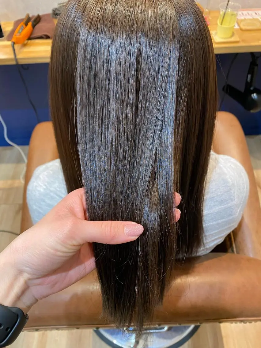 セミロング パーマ 縮毛矯正 ✨️今だけ無料✨️ 鶴田みなみのヘアスタイル