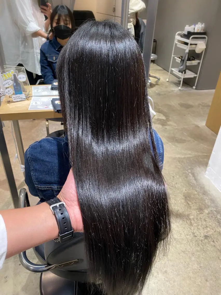 ロング カット ヘアカラー トリートメント ✨日本1の艶髪✨ 佐藤 翔太のヘアスタイル
