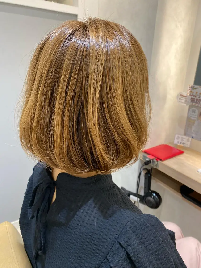 ミディアム カット トリートメント ⭐️⭐️縮毛矯正の スペシャリスト松本✨のヘアスタイル