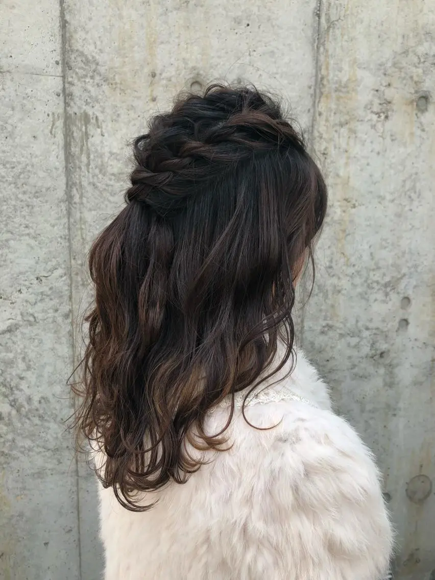 ヘアアレンジ ハーフアップ KANAMI日暮里 韓国ヘア・メイクのヘアスタイル