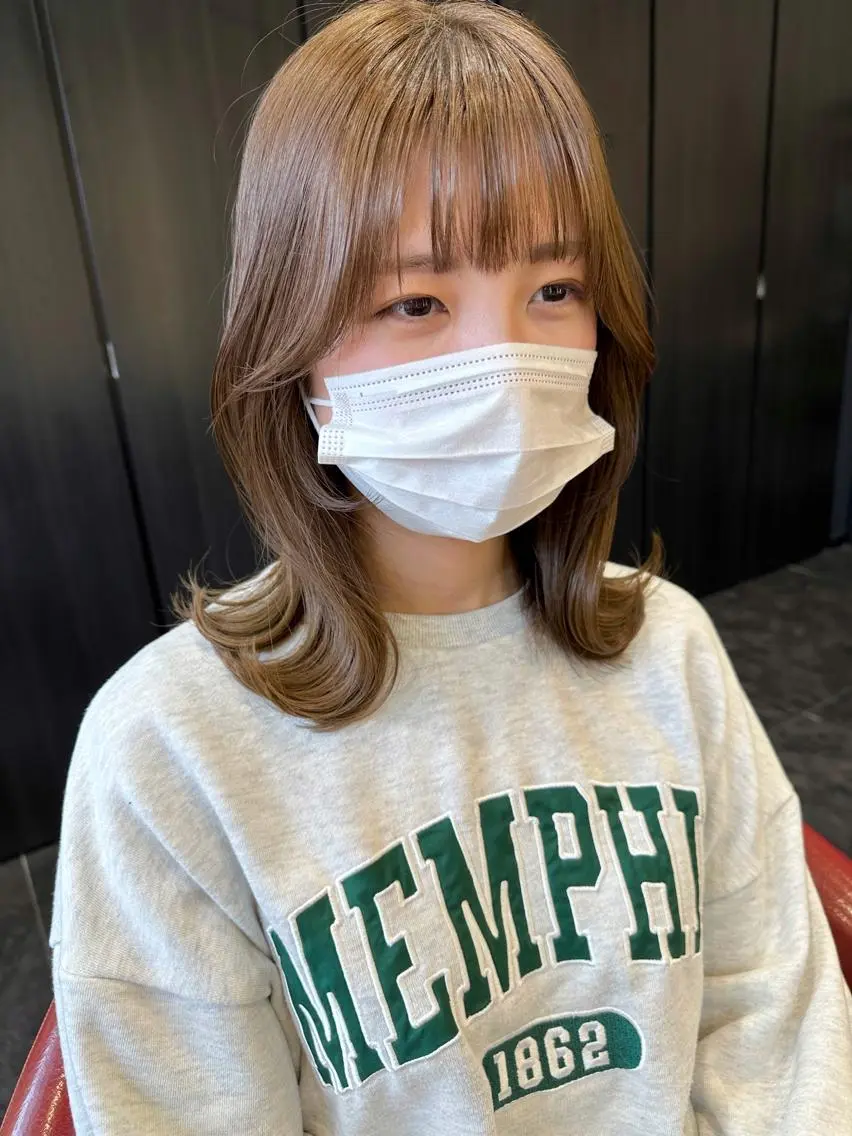 セミロング カラー カット ヘアカラー 𖧷 ⁺. 大人ヘア Yui 𓂃𓈒𓏸のヘアスタイル