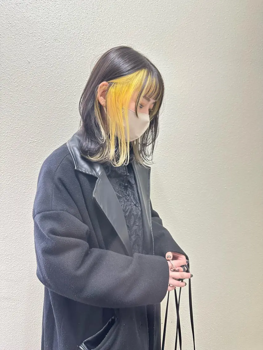 ミディアム カラー パーマ ヘアアレンジ メンズ キッズ ネイル マツエク・マツパ アイブロウ メンズバレイヤージュ メンズブリーチ メンズハイライト メンズインナーカラー メンズ韓国風 切りっぱなしヘアボブ ミディアムヘアRYOのヘアスタイル