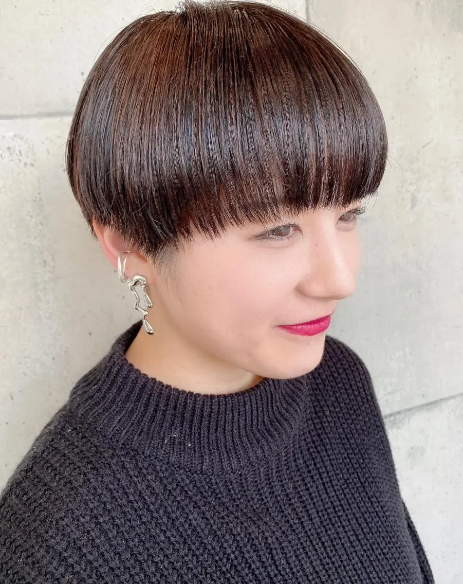 ショート ショートヘア カット 東 寛道のヘアスタイル