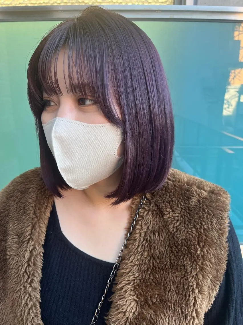 セミロング カラー パーマ ヘアアレンジ メンズ キッズ ネイル マツエク・マツパ アイブロウ メンズブリーチ メンズハイライト メンズインナーカラー メンズ韓国風 ブリーチ 久木原 ゆりのヘアスタイル