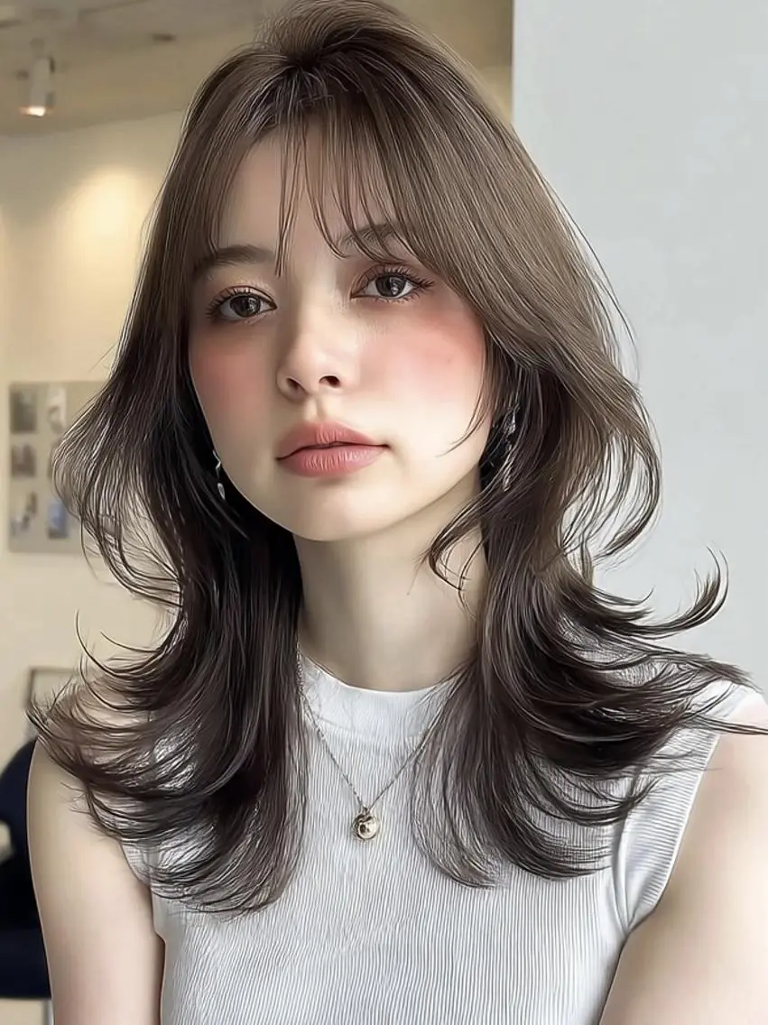 セミロング ボブ 外国人風カラー カット ヘアカラー トリートメント 🎀透明感カラー/ yuka🎀のヘアスタイル