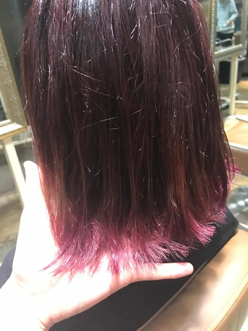 ショート カラー ダブルカラー ピンクカラー サロンドミルク 原宿のヘアスタイル