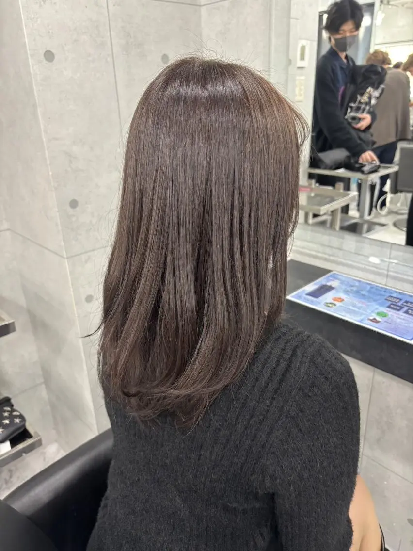 カラー ベージュカラー 透明感カラー グレージュ カット ヘアカラー Endearing 銀座/YOKOのヘアスタイル