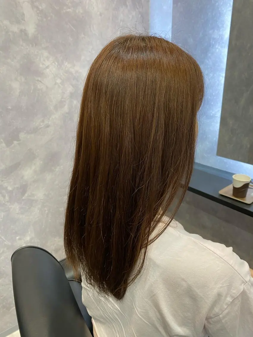 セミロング いまい ひまりのヘアスタイル