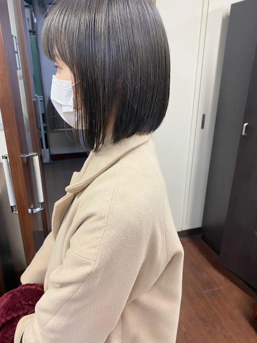 ショート カラー 透明感カラー グレージュ カット ヘアカラー トリートメント せこぐち まいのヘアスタイル