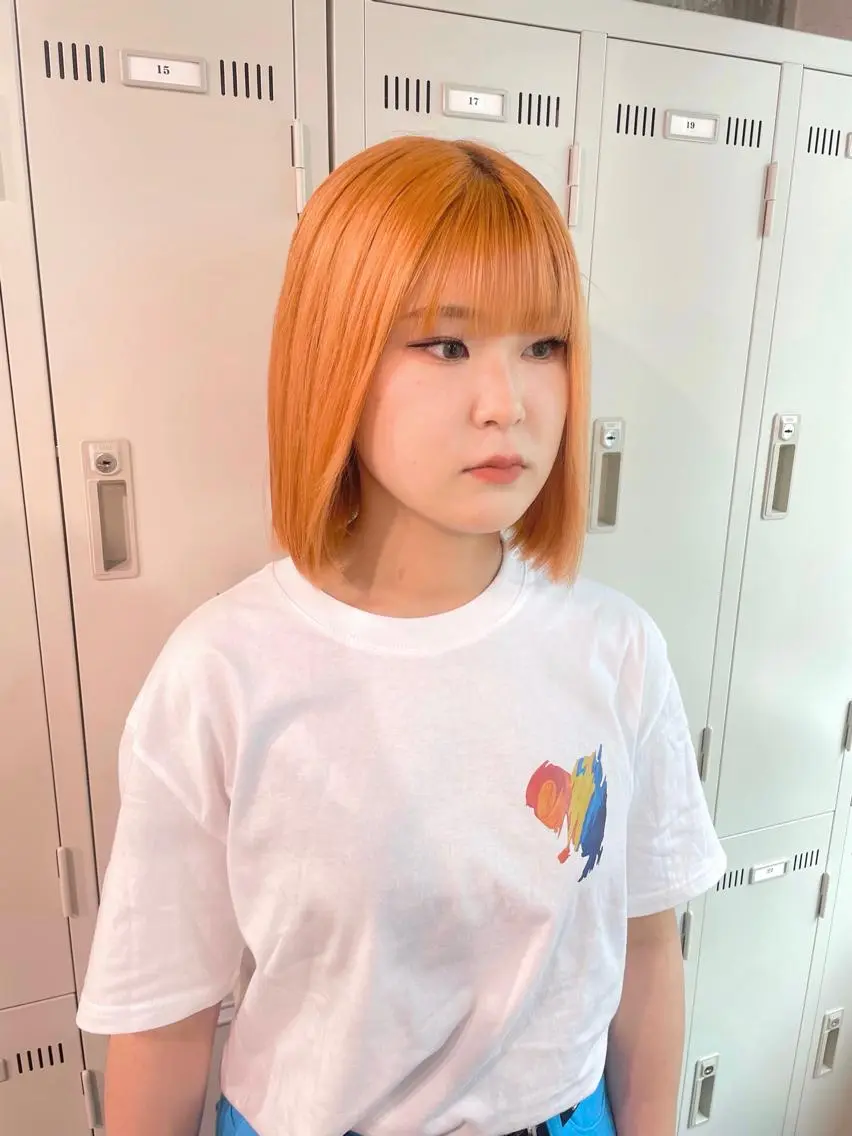 ショート カラー パーマ ヘアアレンジ メンズ キッズ ネイル マツエク・マツパ アイブロウ 透明感カラー・レイヤ ー🎀amika🎀のヘアスタイル