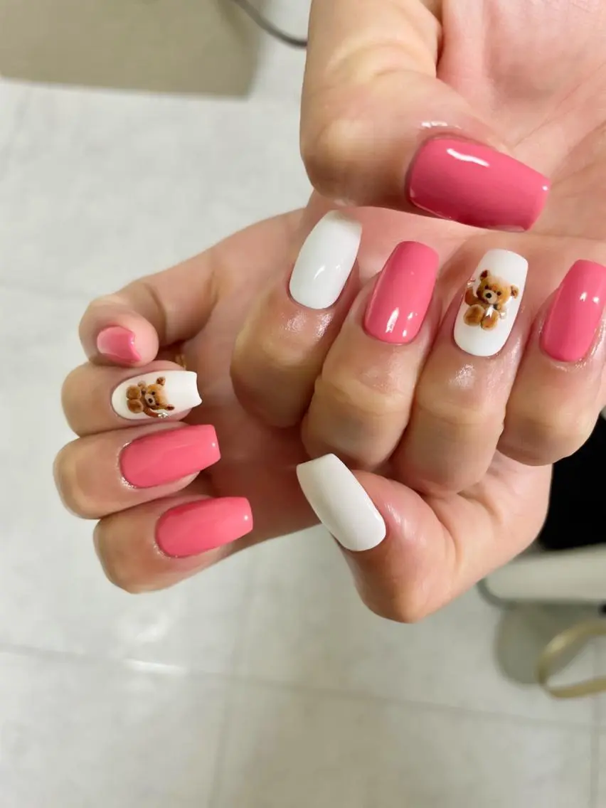 ネイル ストーンネイル ハンドネイル ハンドケア m-nail 🌙南浦和のネイルデザイン