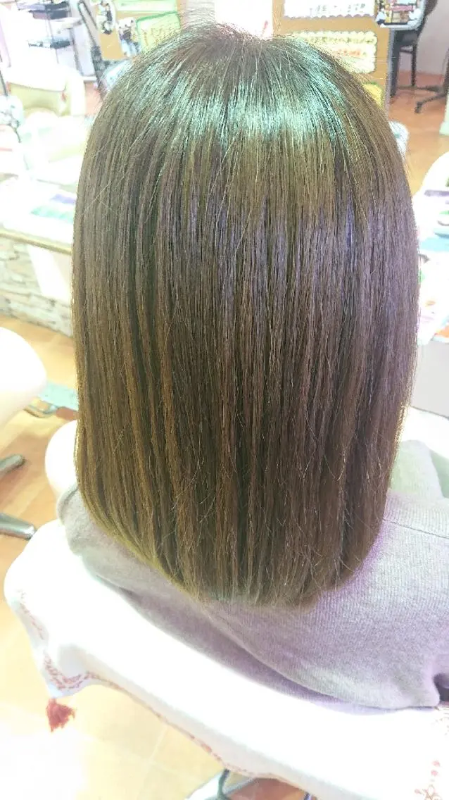 ミディアム カラー ブリーチ ブラウンカラー 山口 彩海のヘアスタイル