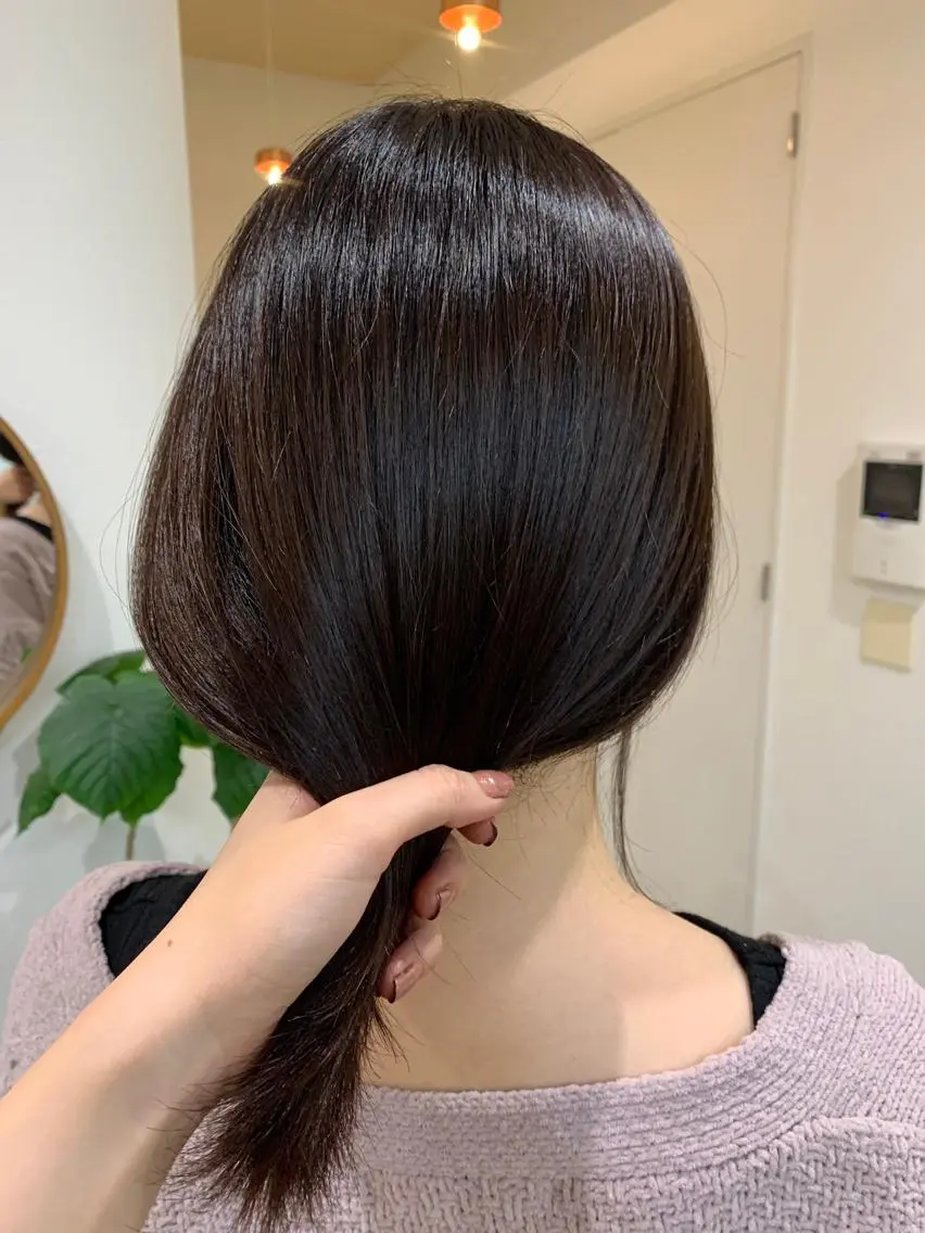 ミディアム カラー 詩織/パーマ /代官山のヘアスタイル