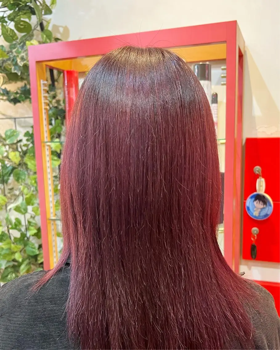 ミディアム カラー ピンクカラー バイオレットカラー ヘアカラー まさき✂︎ /ブリーチカラーのヘアスタイル