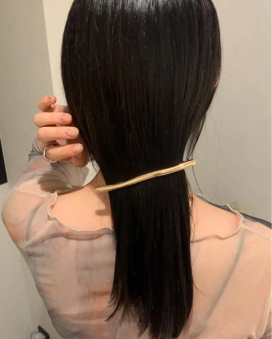 ロング 落合希 Olivebeigeのヘアスタイル