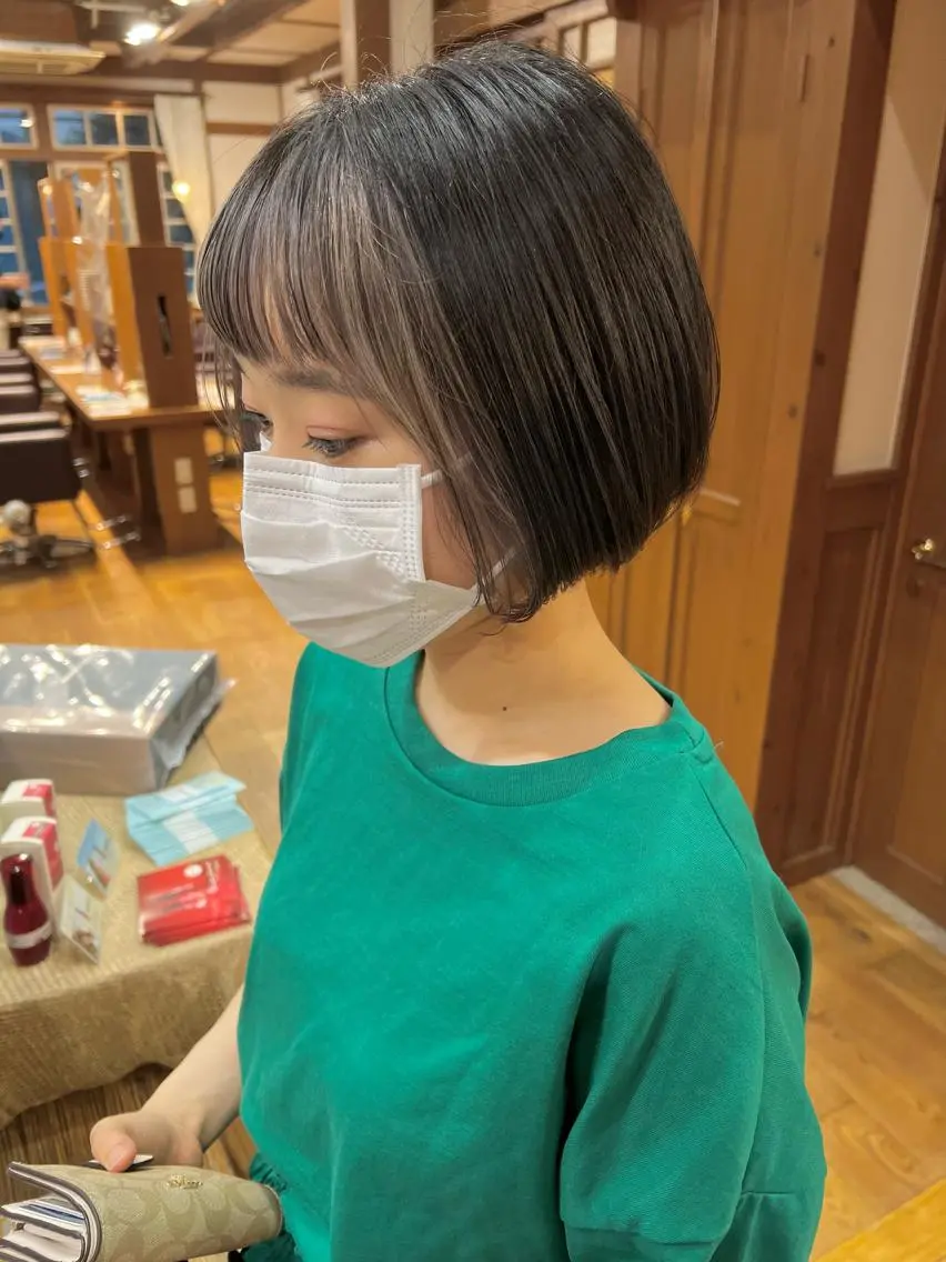 ショート カラー パーマ Artist 藤﨑紘成のヘアスタイル