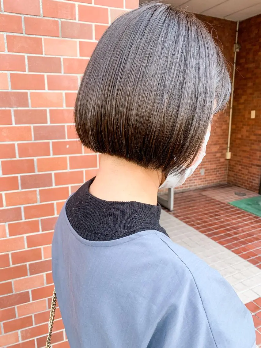 ショート ボブ 丹羽大喜 縮毛矯正/美髪矯正のヘアスタイル