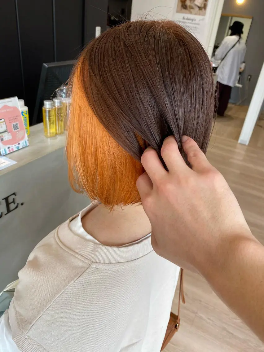 ミディアム カラー 鍵谷 公宏のヘアスタイル