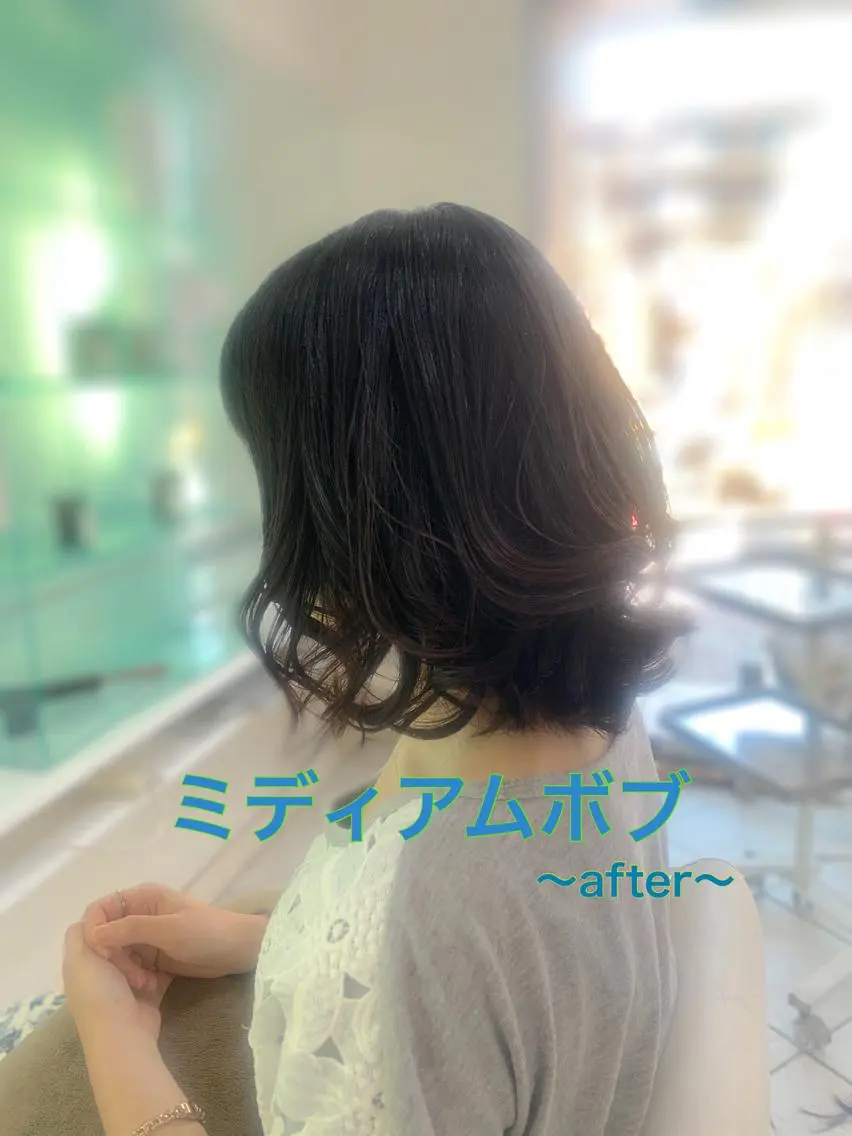 ミディアム カラー パーマ ~増田 勇輝~のヘアスタイル