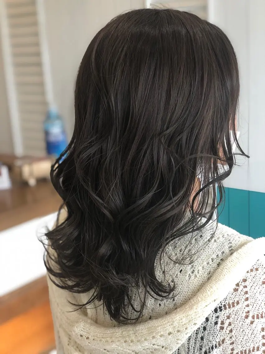 ロング カラー グレージュ Snaly カラー特化ページのヘアスタイル