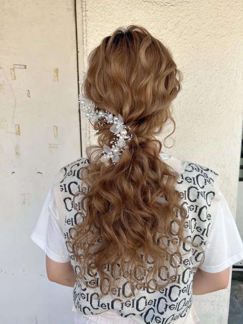 ロング ベルグローヘアセット 🤍まりこのヘアスタイル