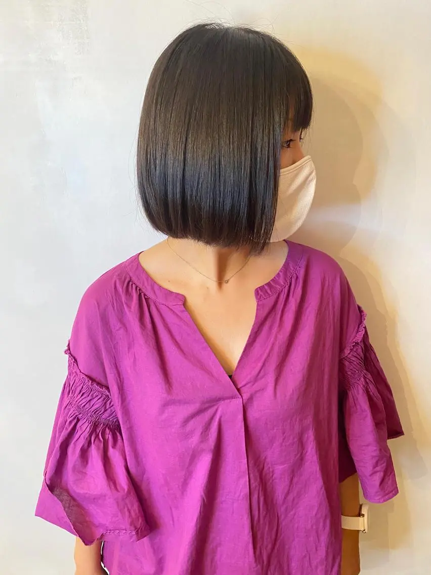 ミディアム 藤田 遼のヘアスタイル