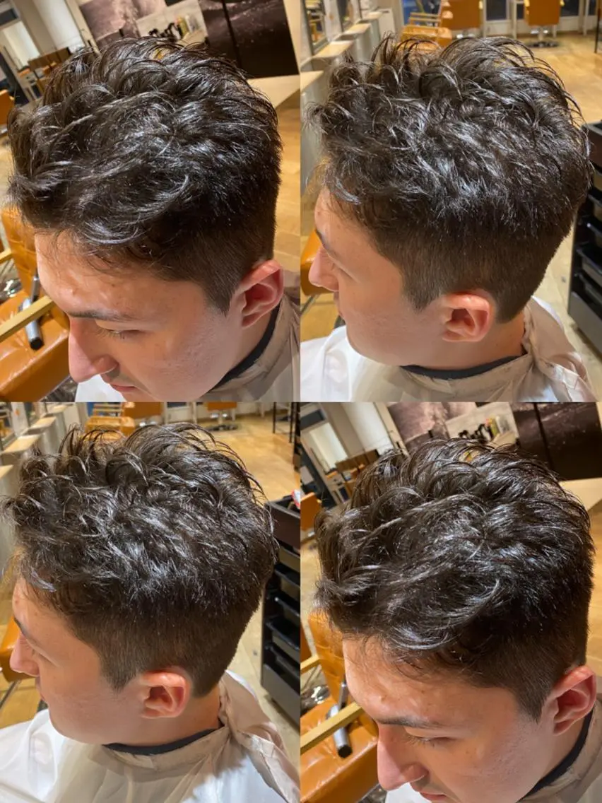 ショート 🔥メンズパーマ 特化 渡辺一翔のヘアスタイル