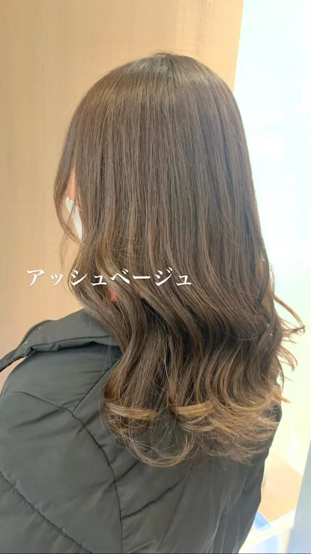 セミロング カラー 似合わせカラー/艶 髪質改善/ヨシザキのヘアスタイル